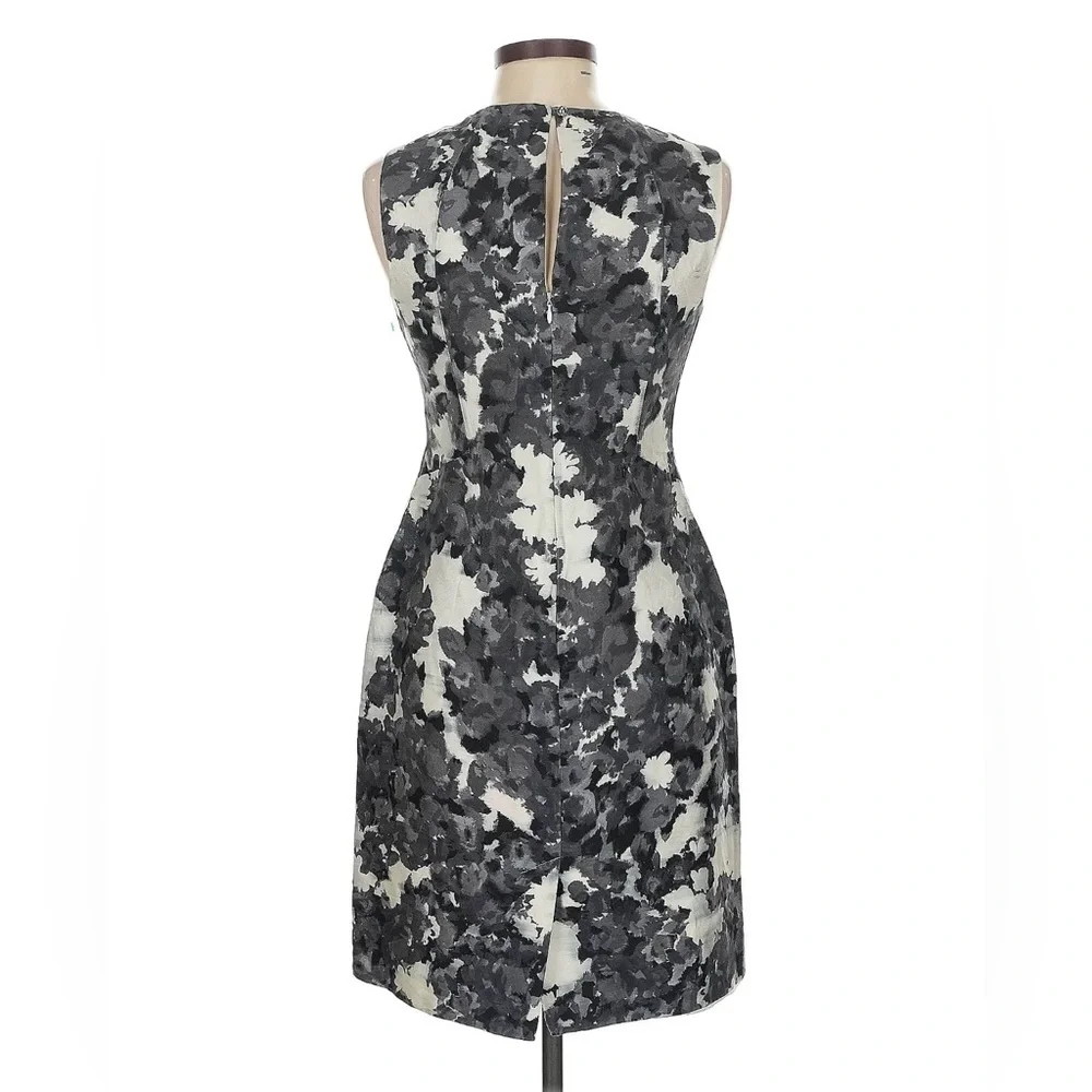 Kate Spade “Leena” Ivory Black Floral Sleeveless Dress ~ Sz 6
